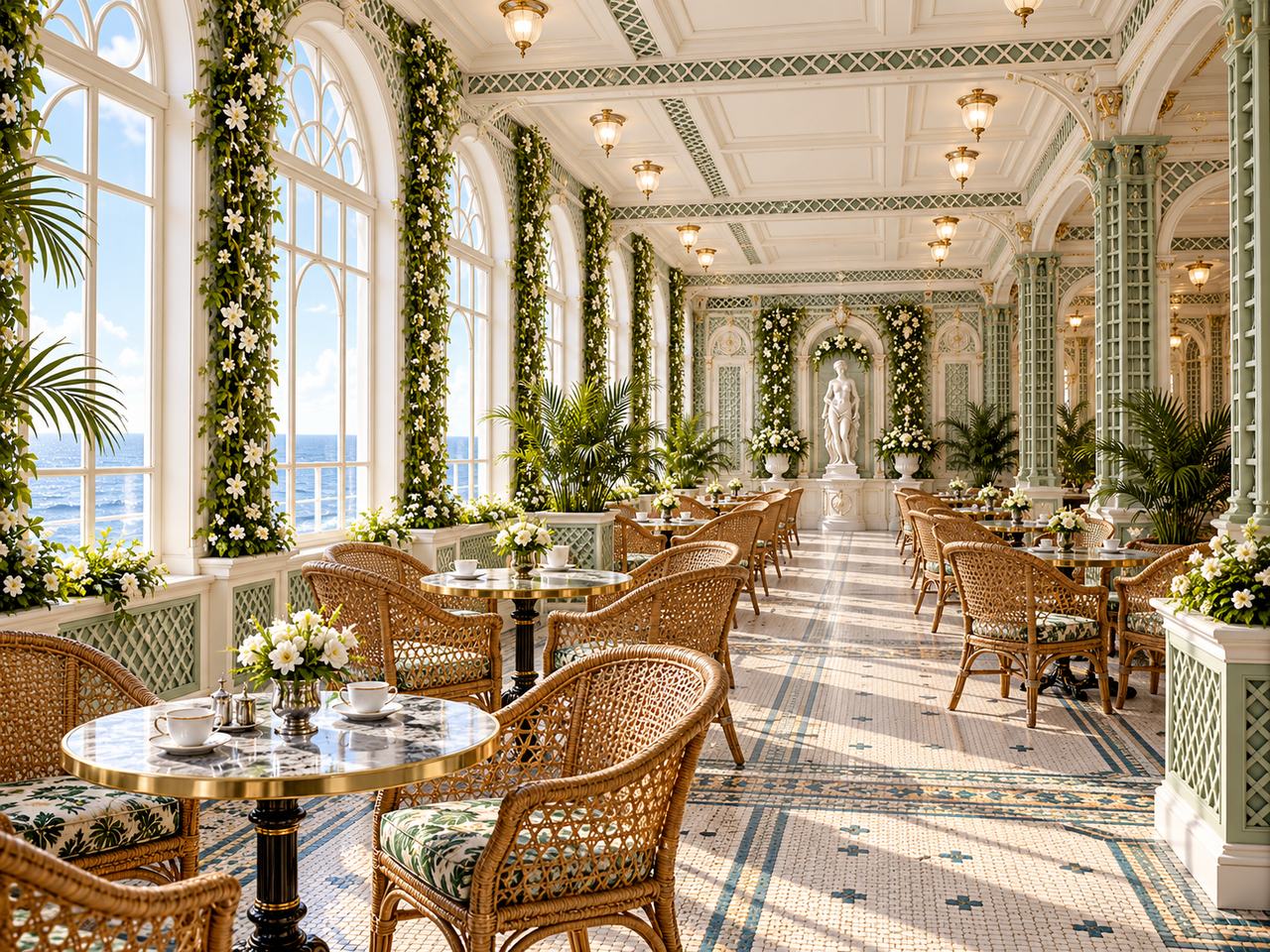 Titanic Café Parisien concept visualization