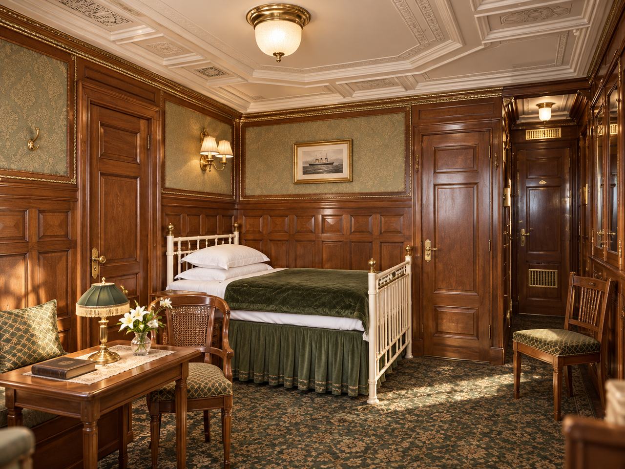 Titanic passenger cabin concept visualization